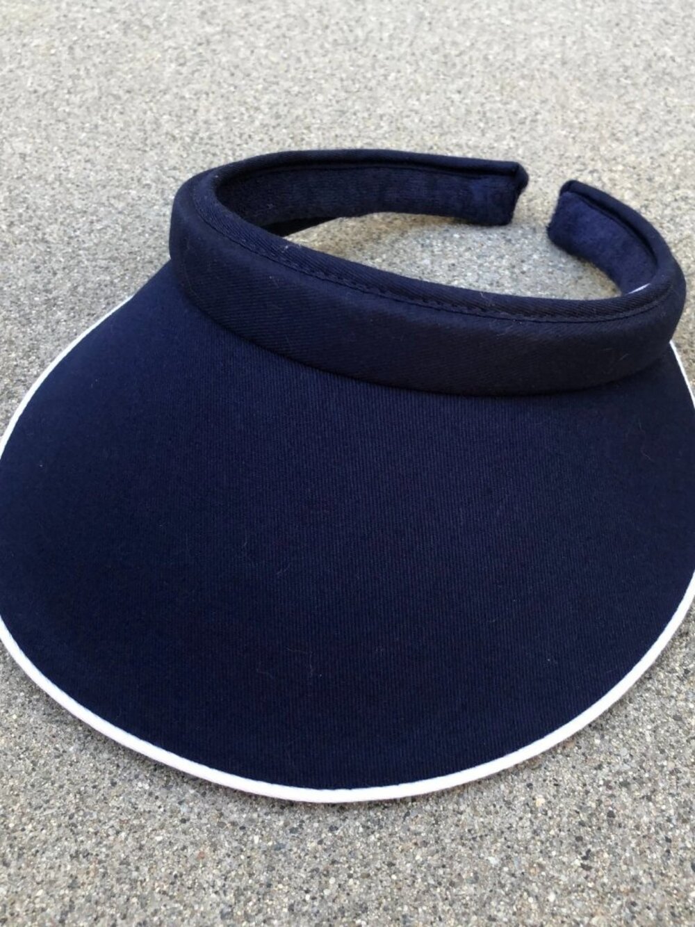 MEGA CAPS Visor Hat Women's One Size Blue Wide Brim Sun Retro Golf Tennis